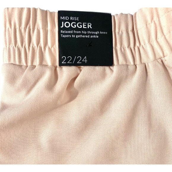 Lane Bryant Women 22/24 Peach Drawstring Waist Tai - Picture 4 of 9